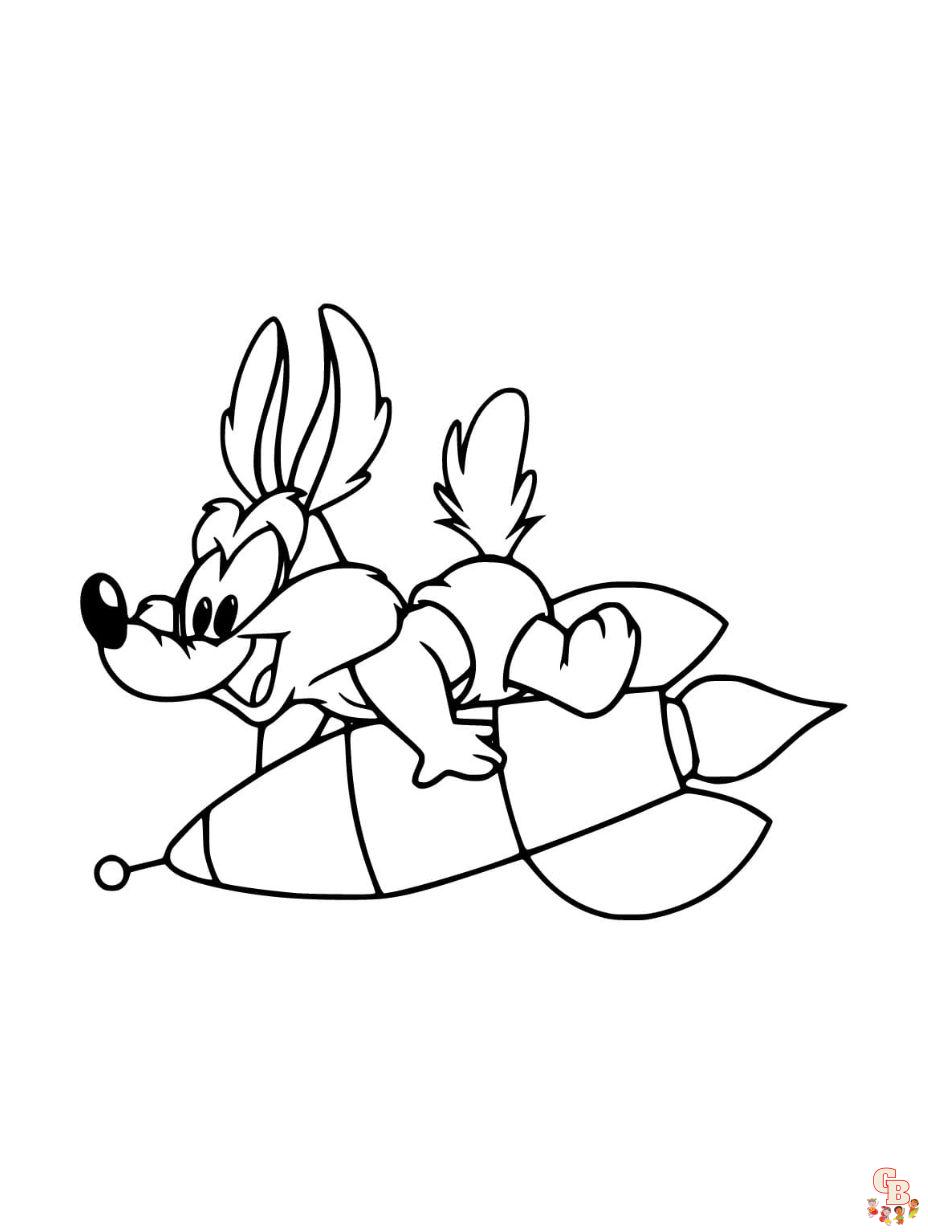 Cute Baby Wile E Coyote coloring pages