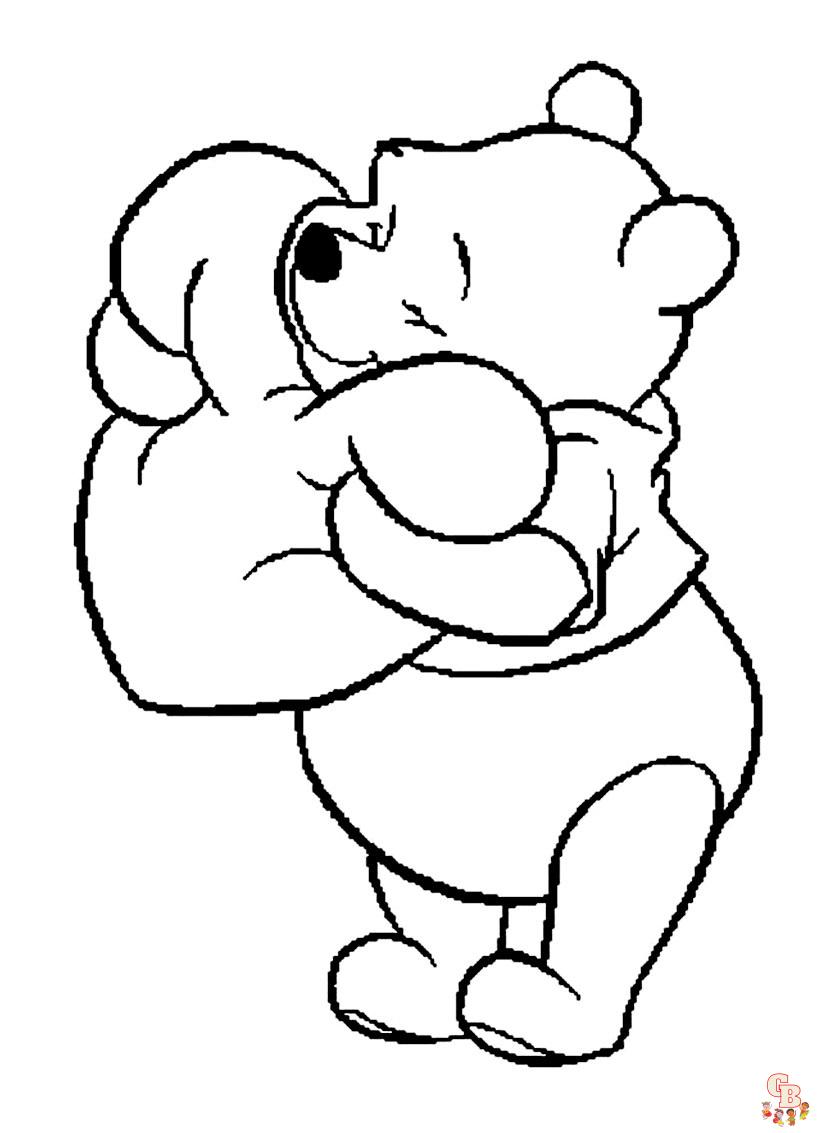 Cute Baby Winnie Coloring Pages
