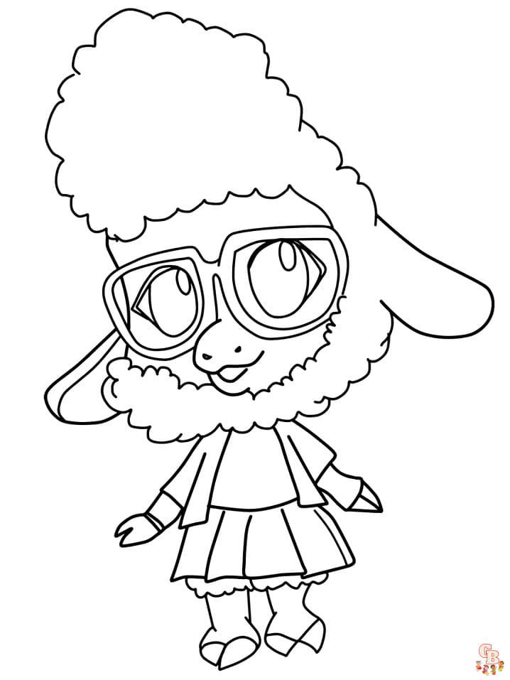 Cute Bellwether Coloring Pages