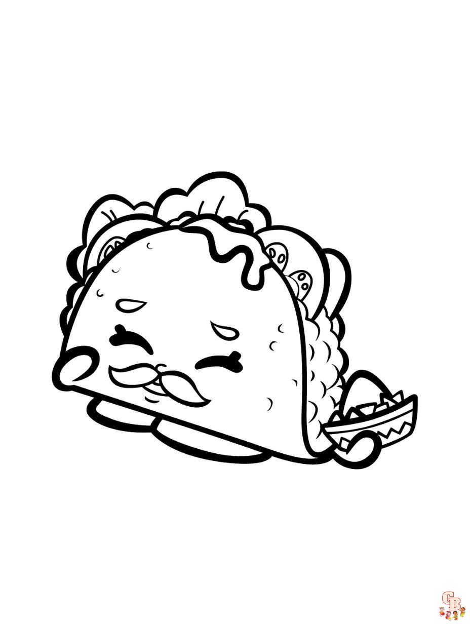 Cute Bread Coloring Pages