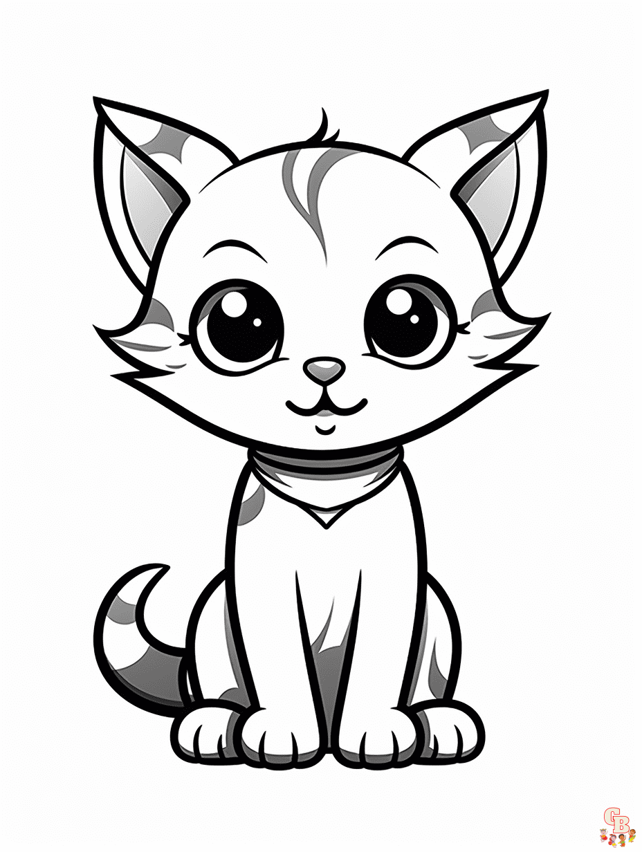 Share 82 Best Cute Cat Coloring Pages , Free To Print And Download