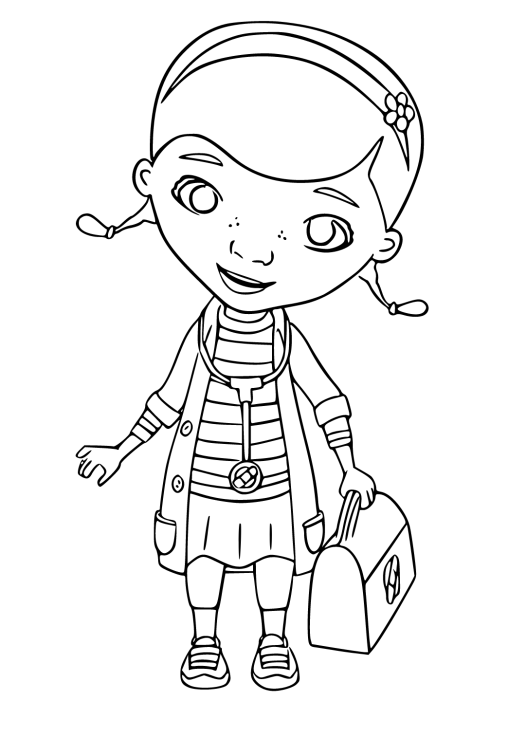 Free Doc McStuffins Coloring Pages Printable for Kids - GBcoloring