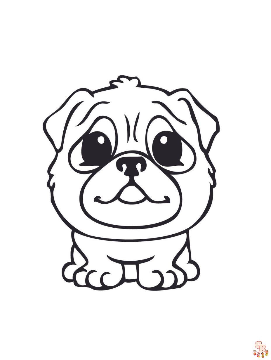 Cute Dog Squinkies coloring pages free