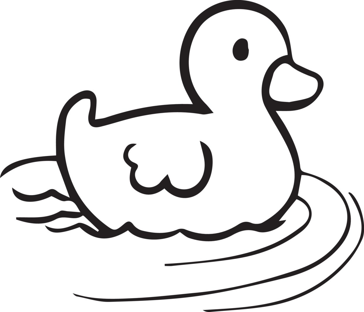 Cute Duck Toy coloring pages