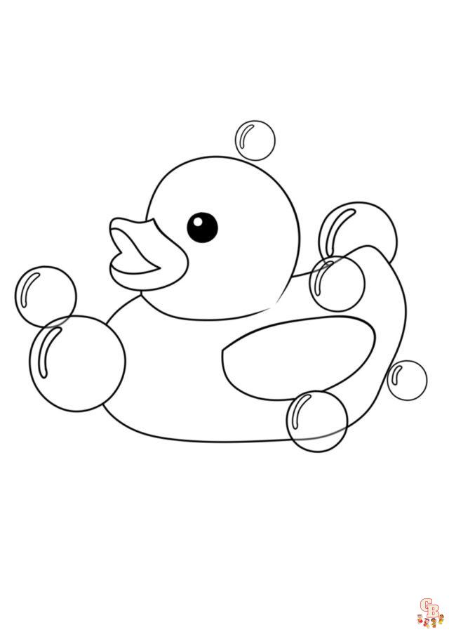 Cute Duck Toy coloring pages to print