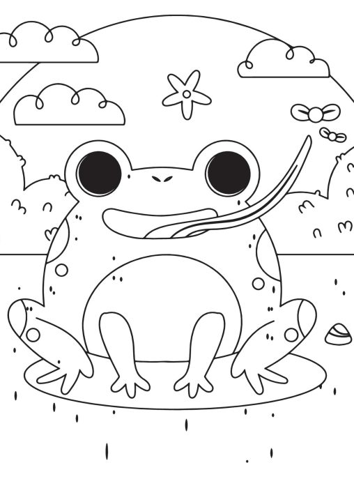 Cute Frog Coloring Pages: Free Printable Pages for Kids