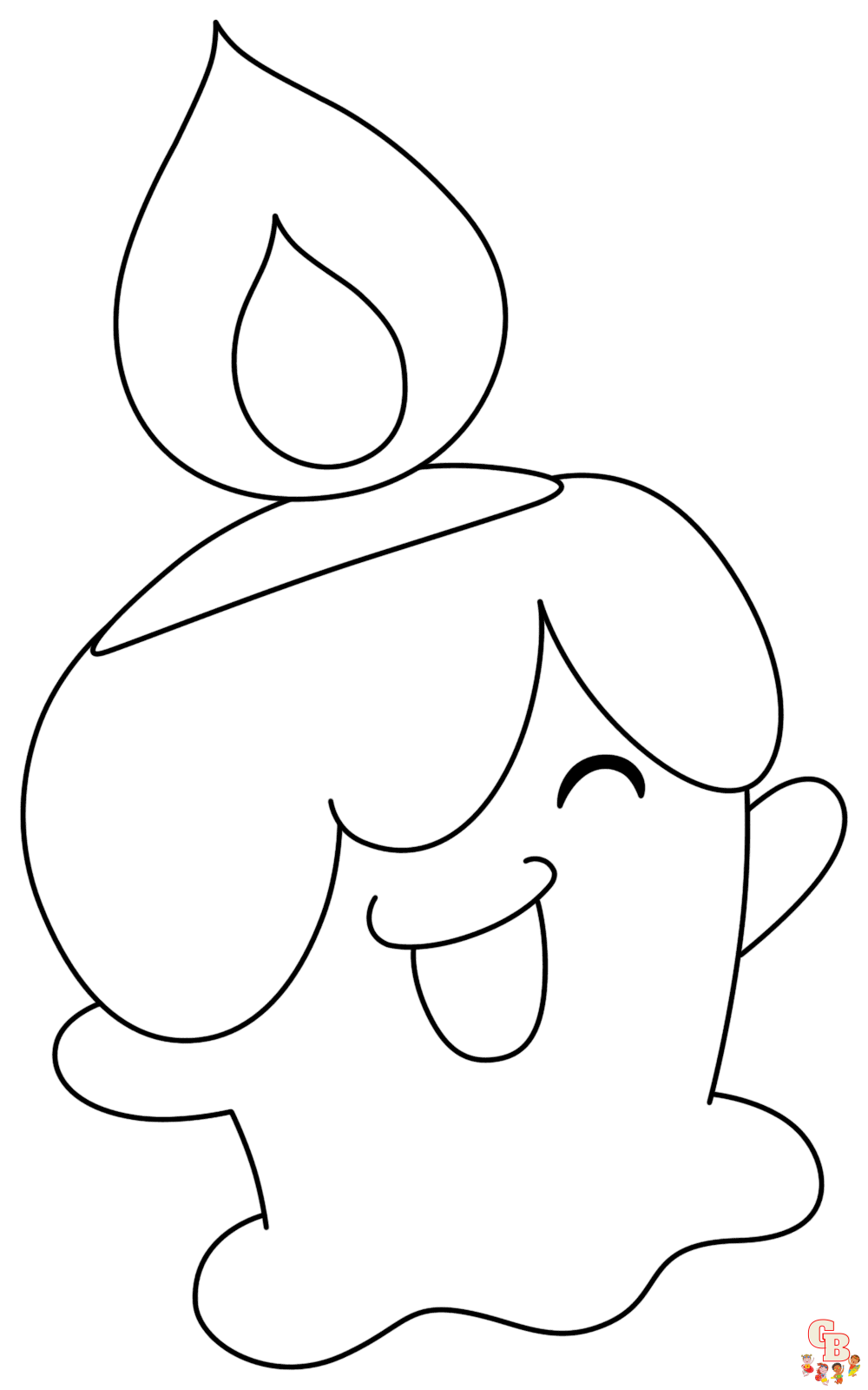 Cute Litwick Pokemon coloring pages