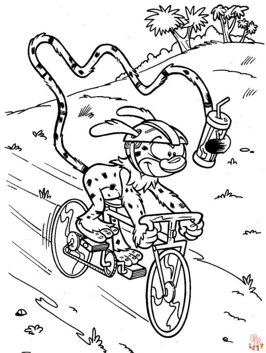 Cute Marsupilami coloring pages to print