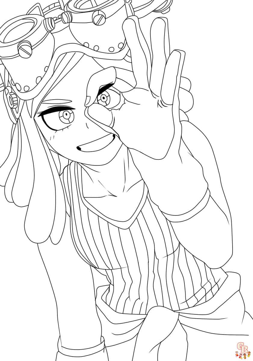 Cute Mei Hatsume coloring pages 1