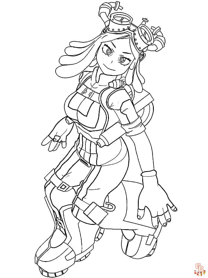 Cute Mei Hatsume coloring pages free