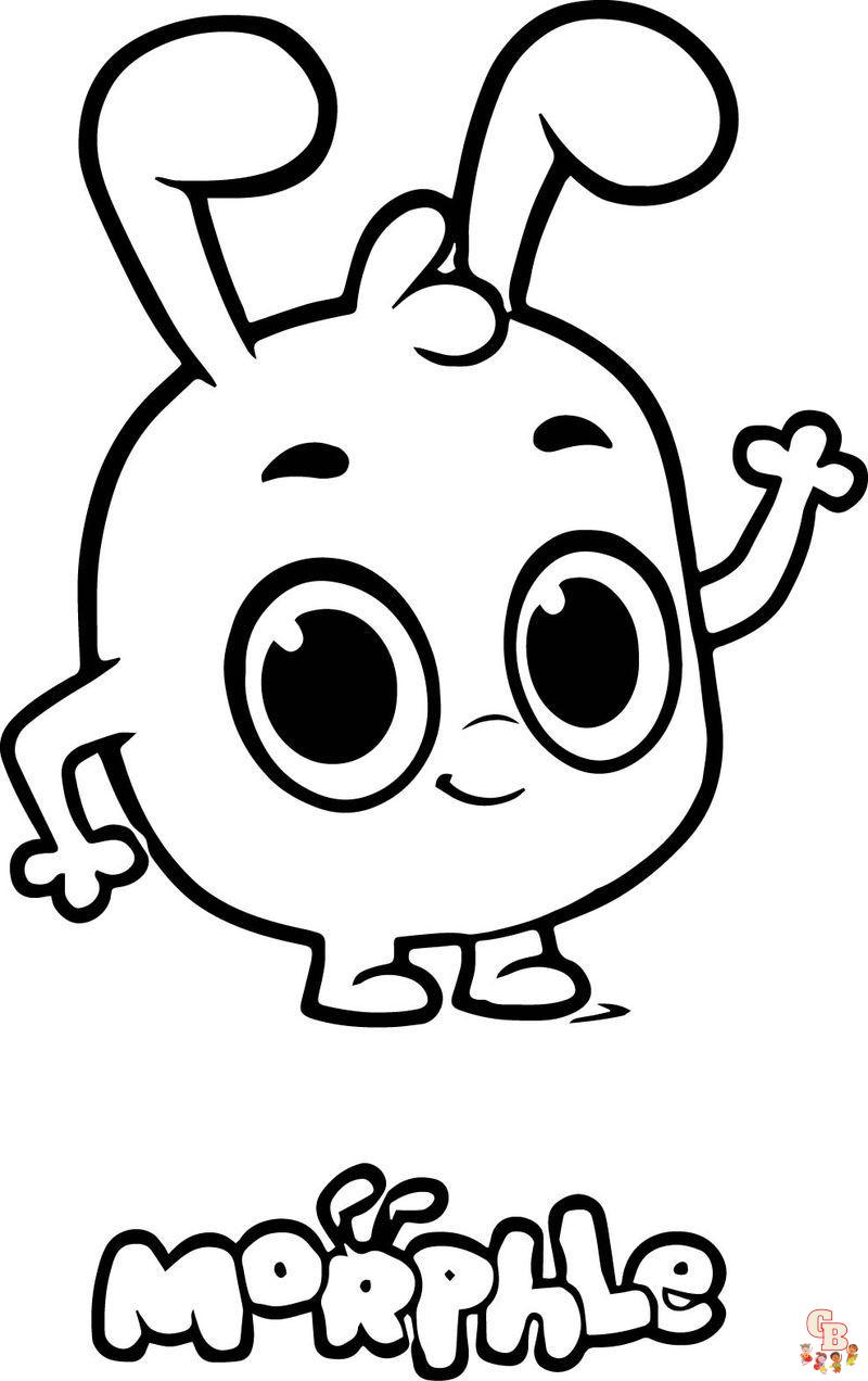 Cute Morphle coloring pages 2