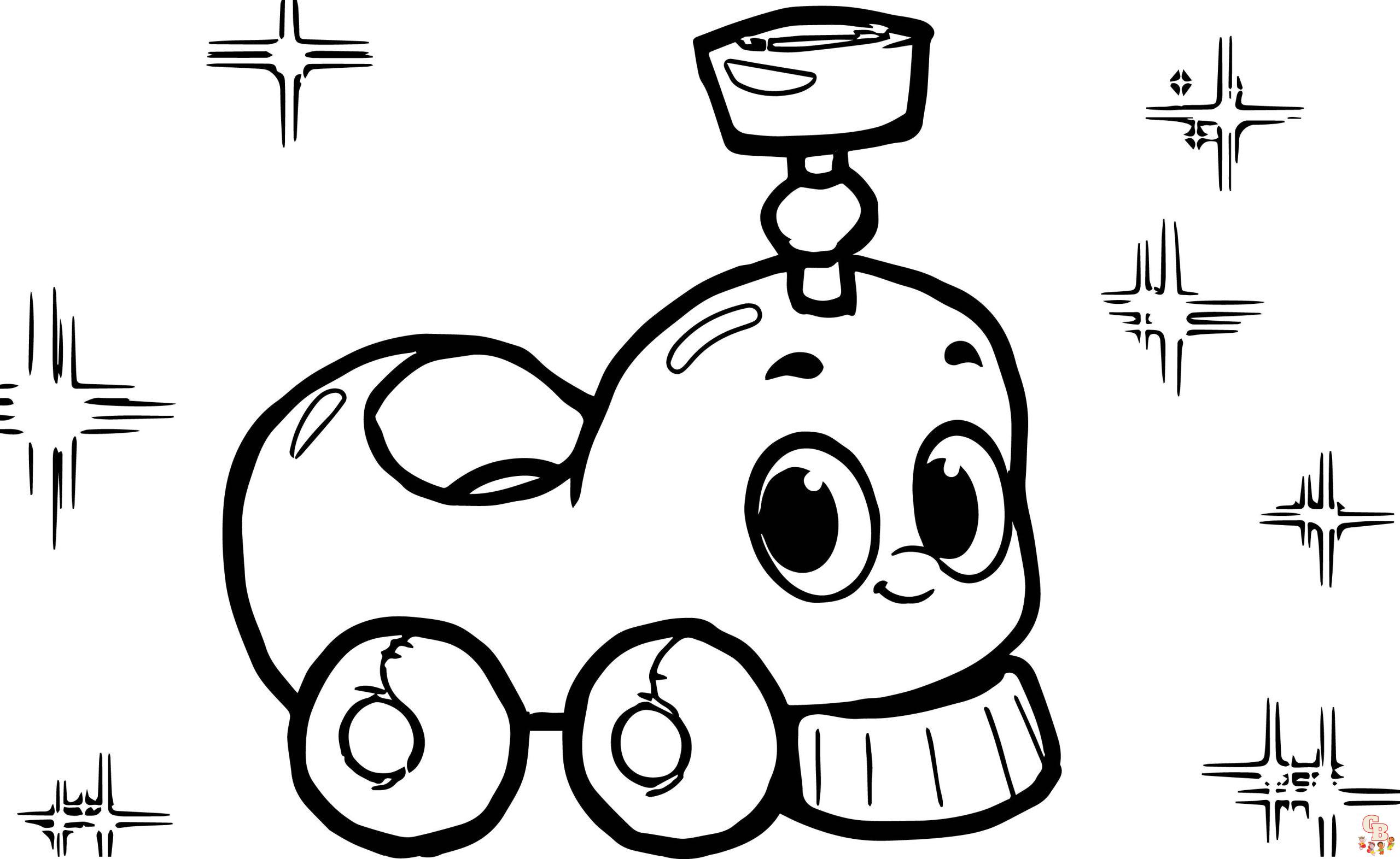 Cute Morphle coloring pages easy