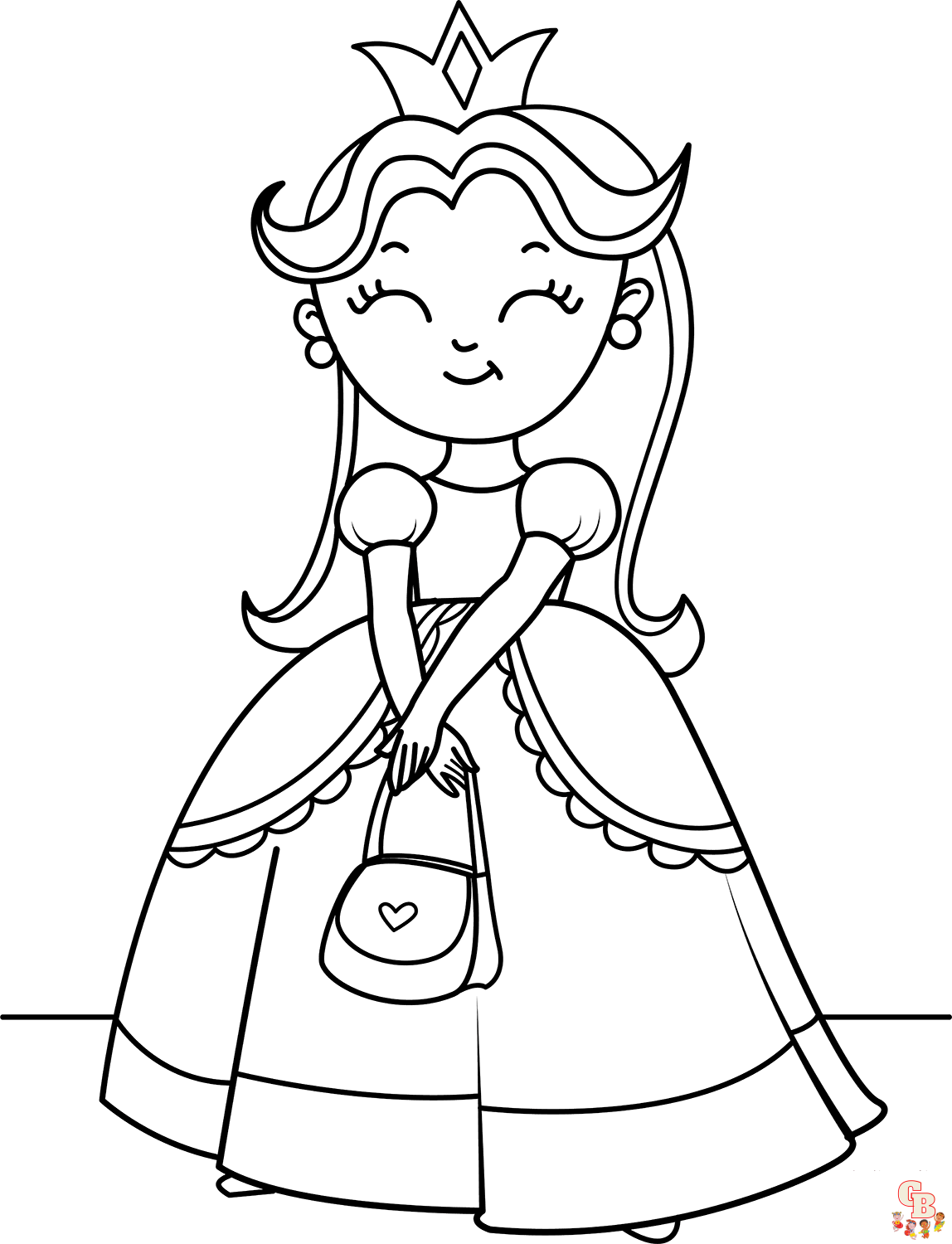 princess pictures to color