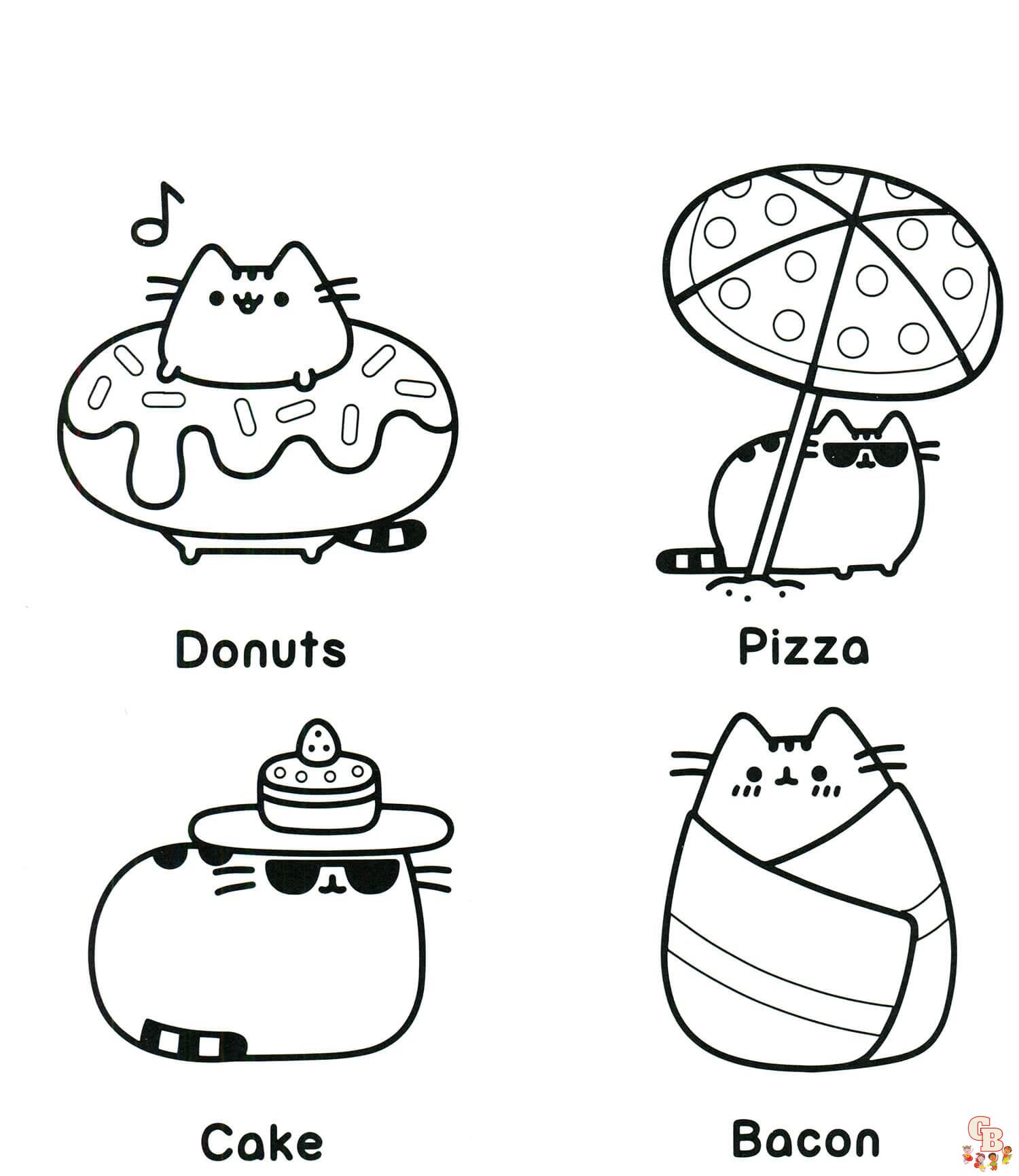 Cute Pusheen Coloring Pages Adorable and Free for Kids