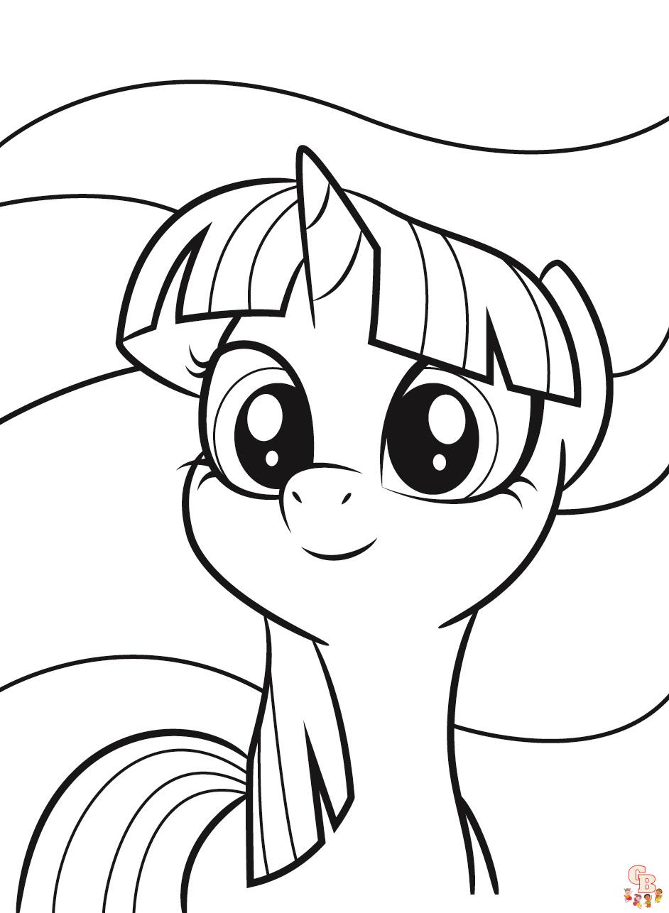 Cute Twilight Sparkle coloring pages 1