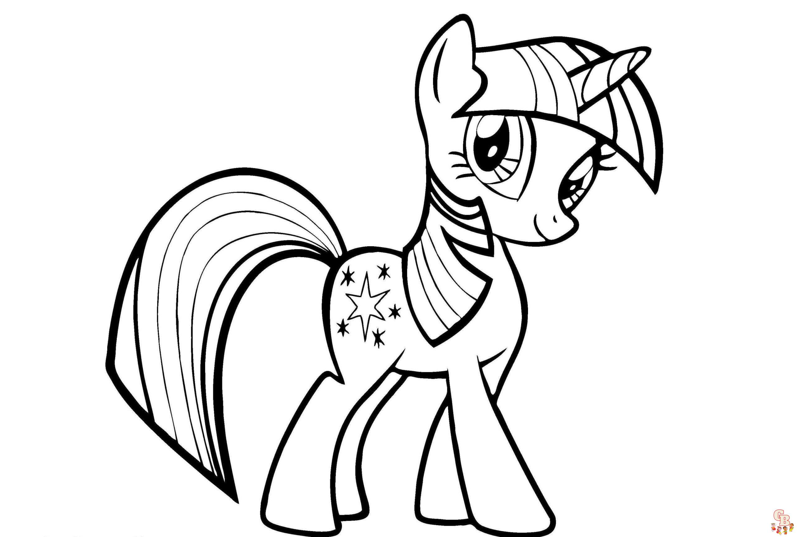 Cute Twilight Sparkle coloring pages printable free