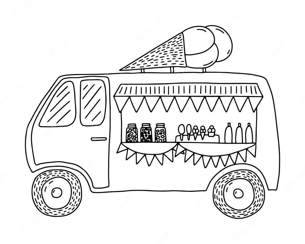 Color Your World With Cute Van Coloring Pages Free For Kids color-your-world-with-cute-van-coloring-pages-free-for-kids