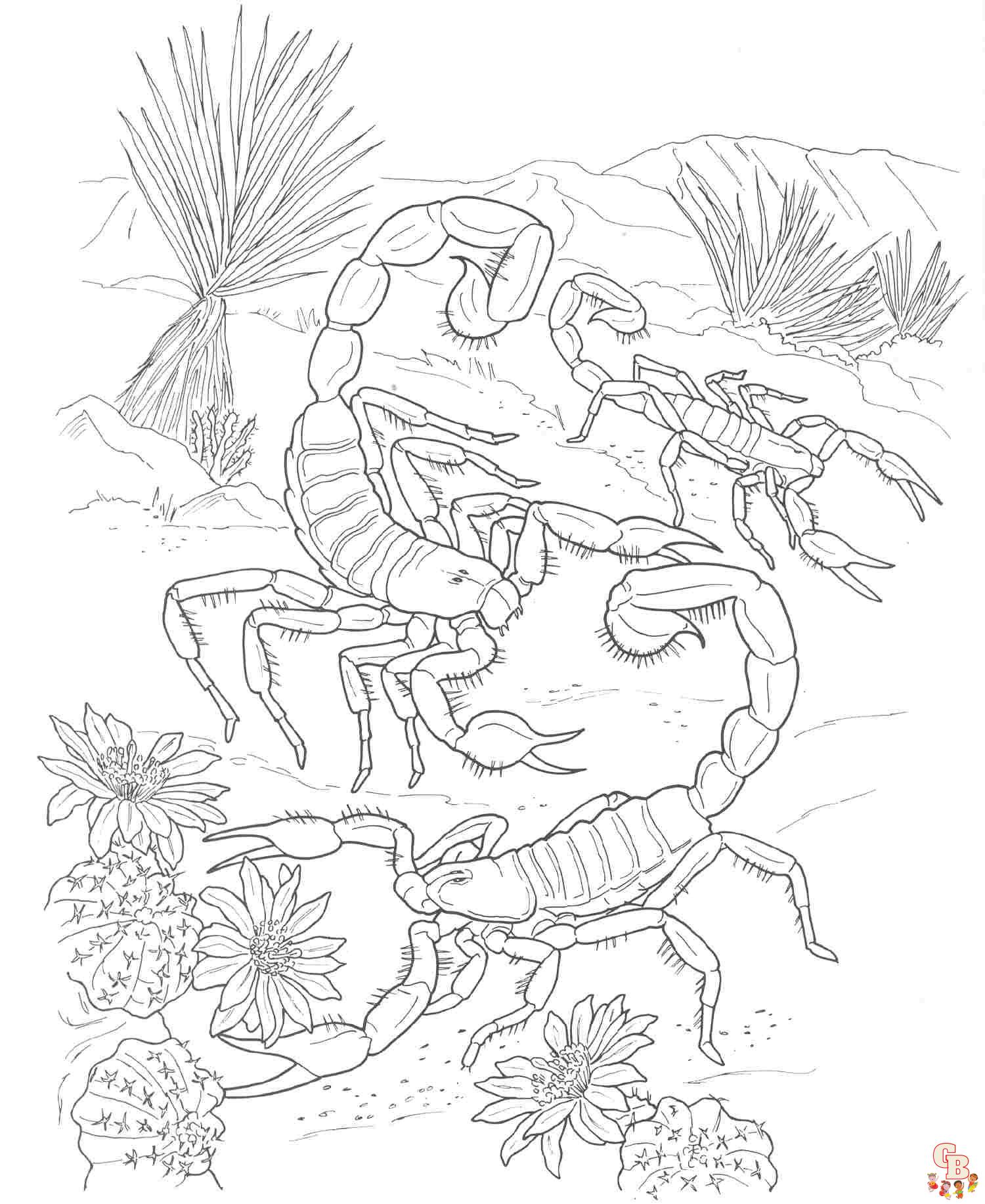 Desert Animals Coloring Pages free 1