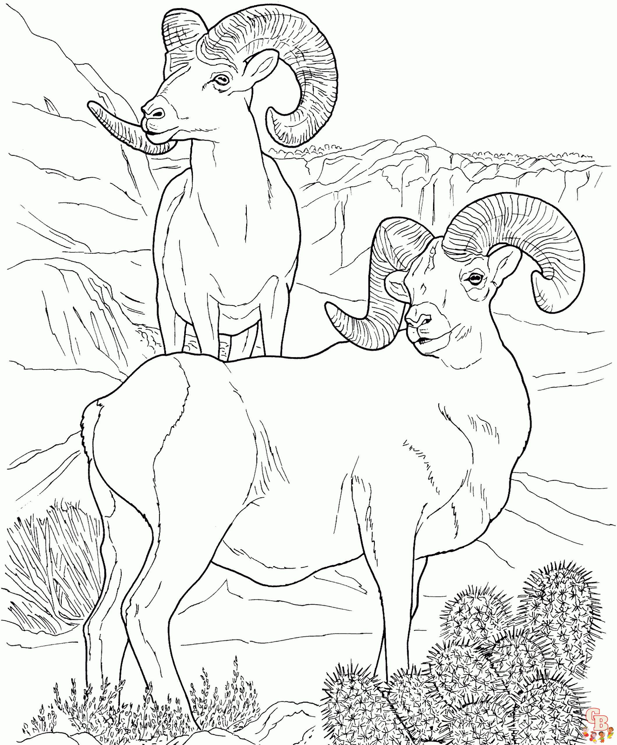 Desert Animals Coloring Pages free 2