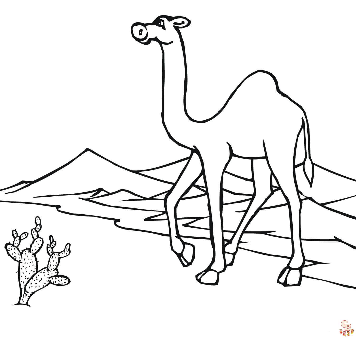 Dibujos para colorear de animales del desierto09