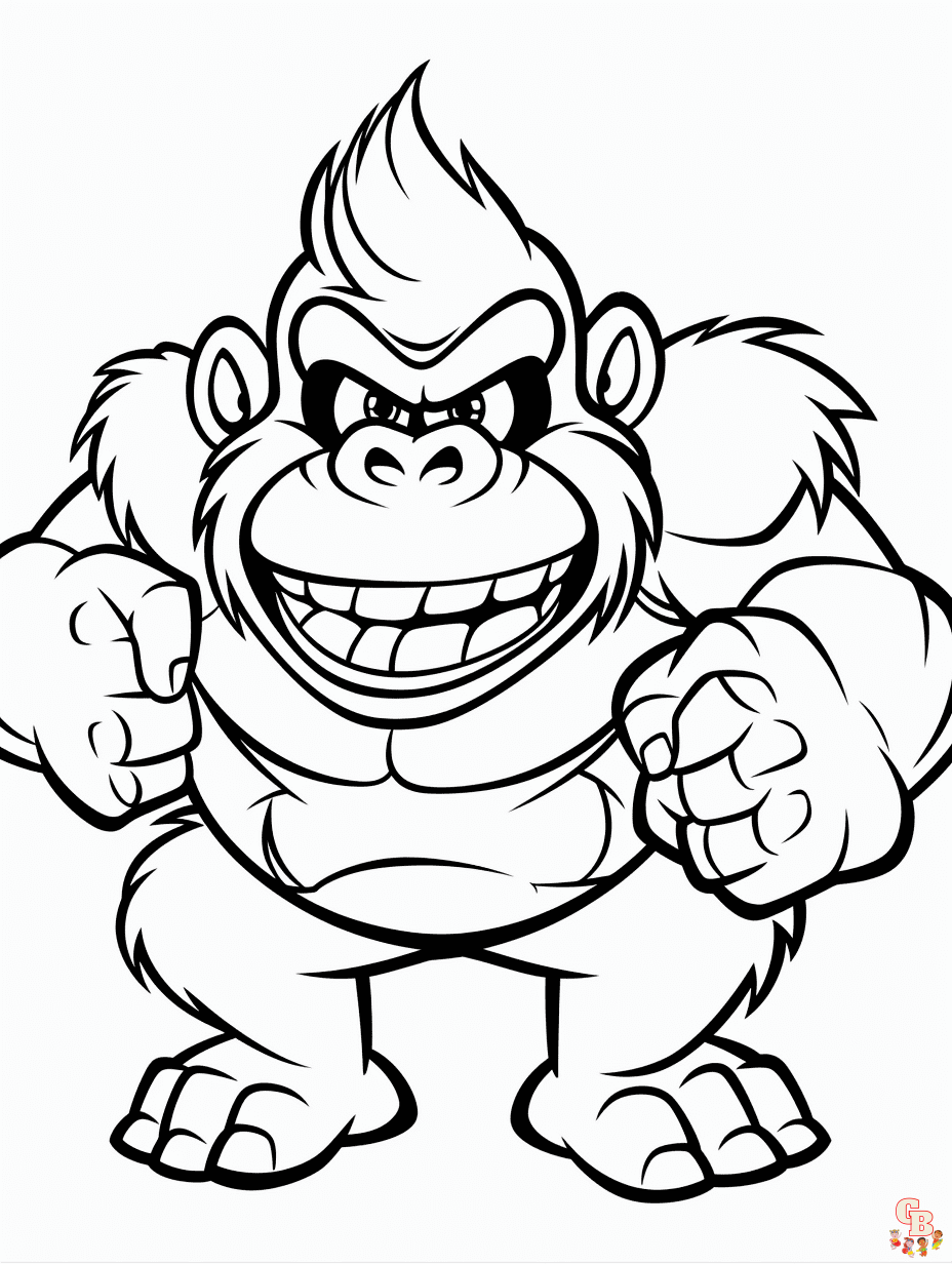 Donkey Kong coloring pages
