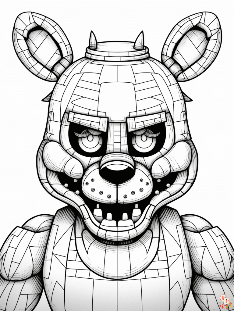 Раскраска five nights at freddys