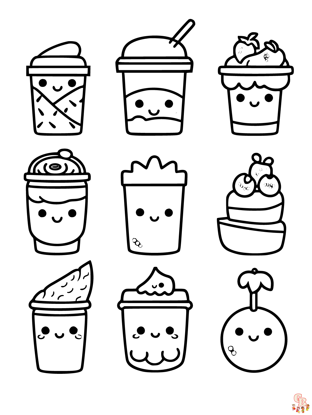 Food coloring pages printable 2