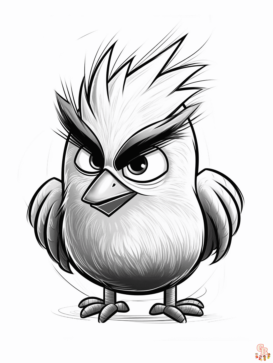 Free Angry Birds coloring pages for kids