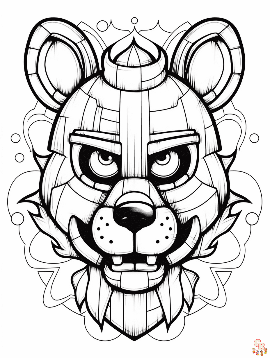 Free Five Nights at Freddys coloring pages for kids