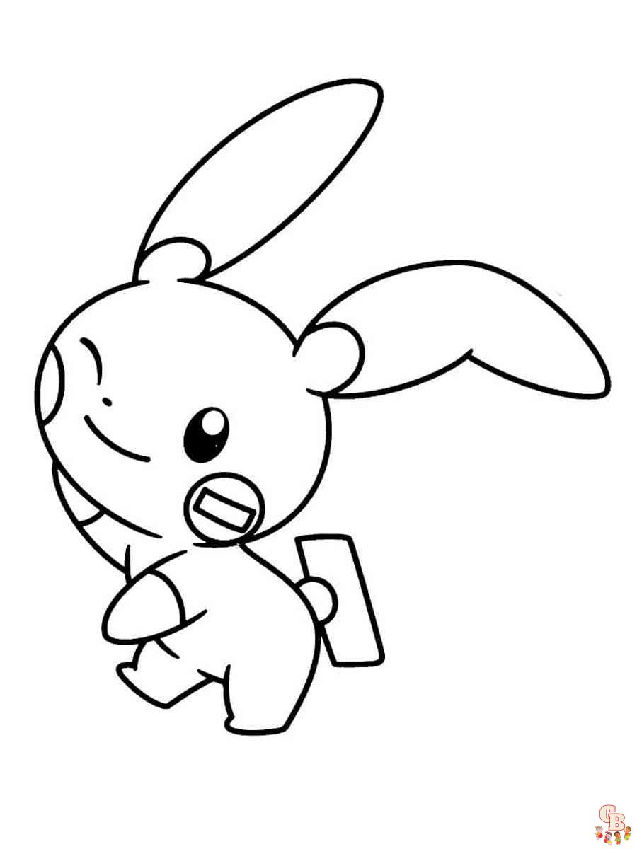 Minun Coloring Pages