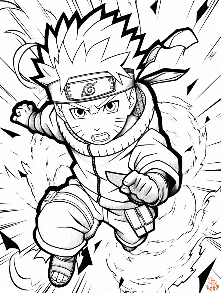 Free Naruto Coloring Pages for Kids and Adults - GBcoloring