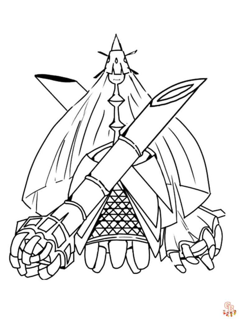 celesteela coloring pages for kids pokemon