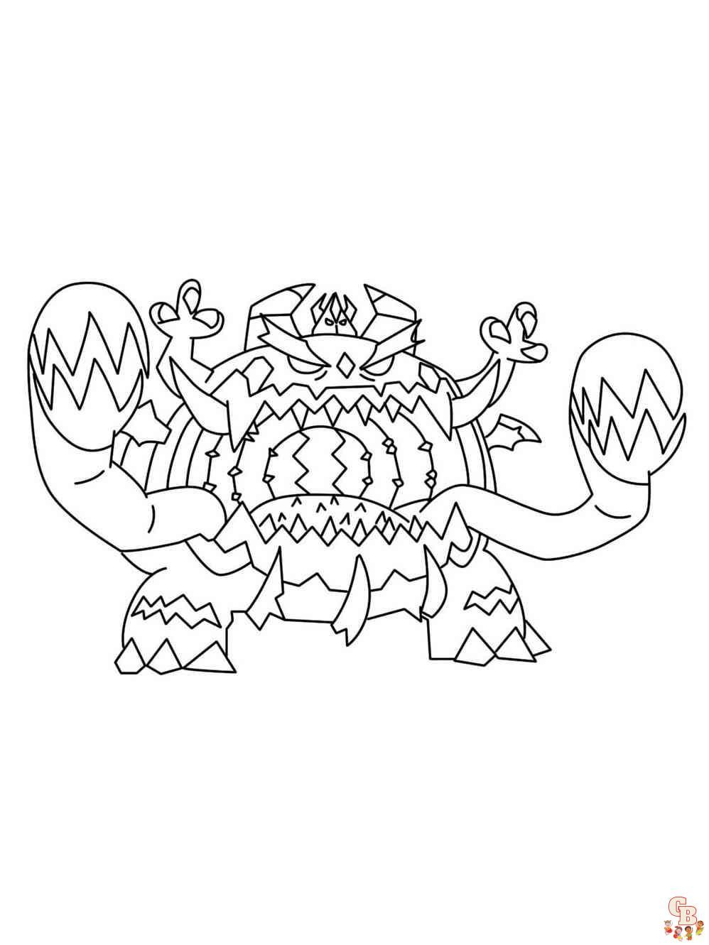 Free Pokemon Guzzlord coloring pages for kids