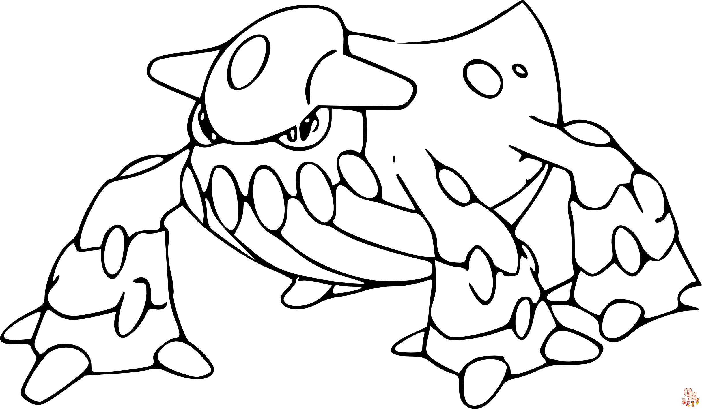 heatran coloring page easy pokemon