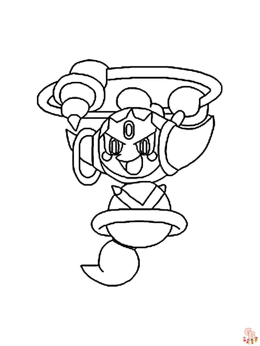 Free Pokemon Hoopa coloring pages for kids