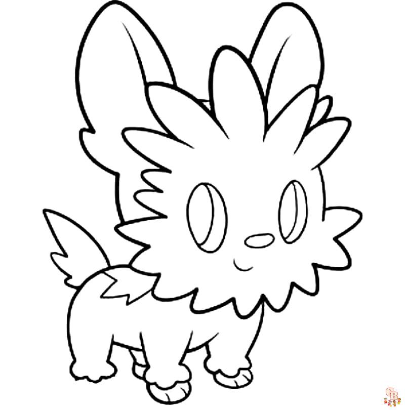 coloring lillipup pages pokemon