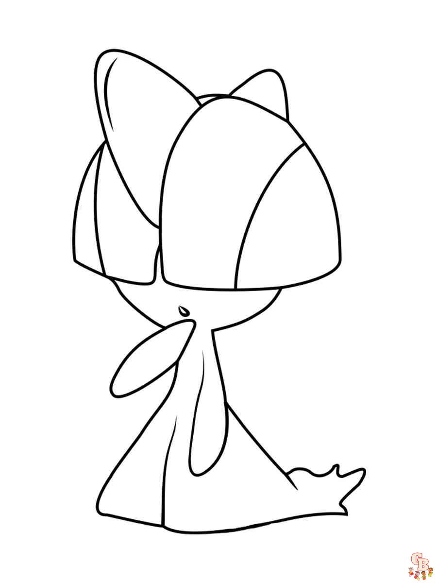 ralts coloring pages for kids pokemon