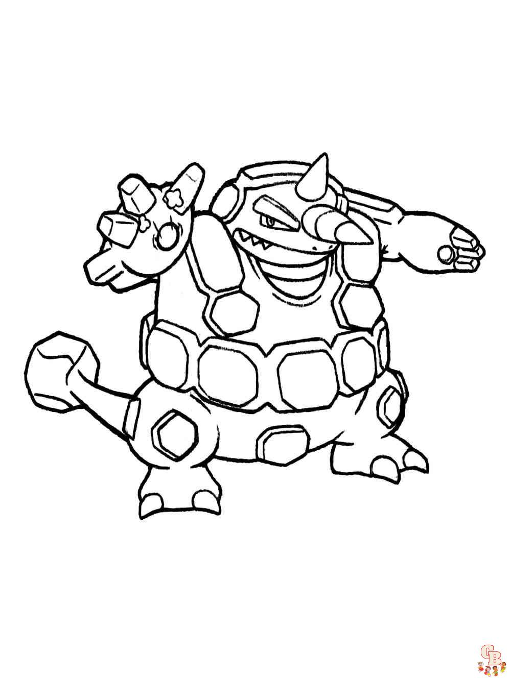 Pokemon Rhyperior Coloring Coloring Pages