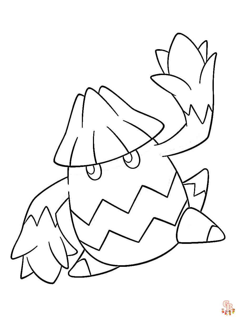 Free Pokemon Snover coloring pages for kids