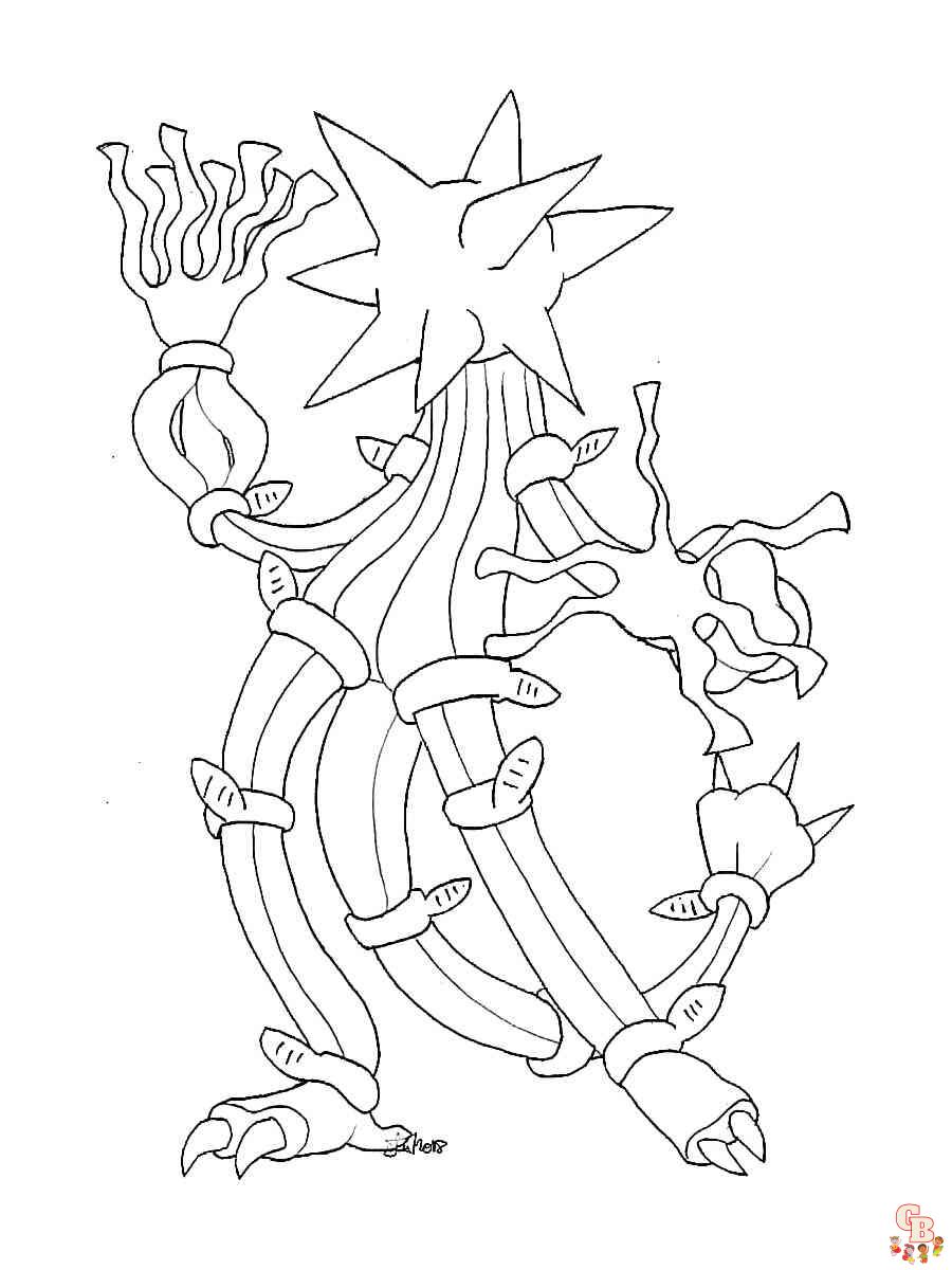 Free Pokemon Xurkitree coloring pages for kids