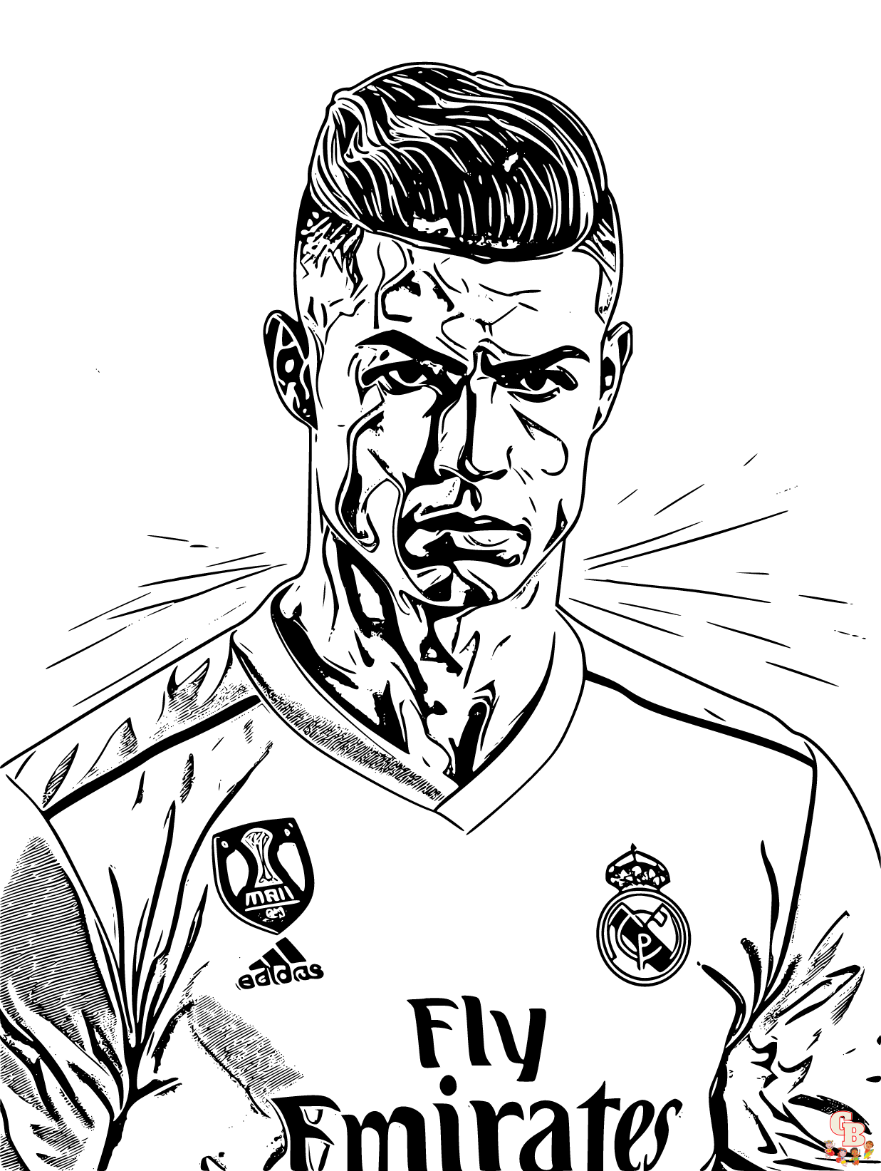 Gambar Mewarnai Ronaldo