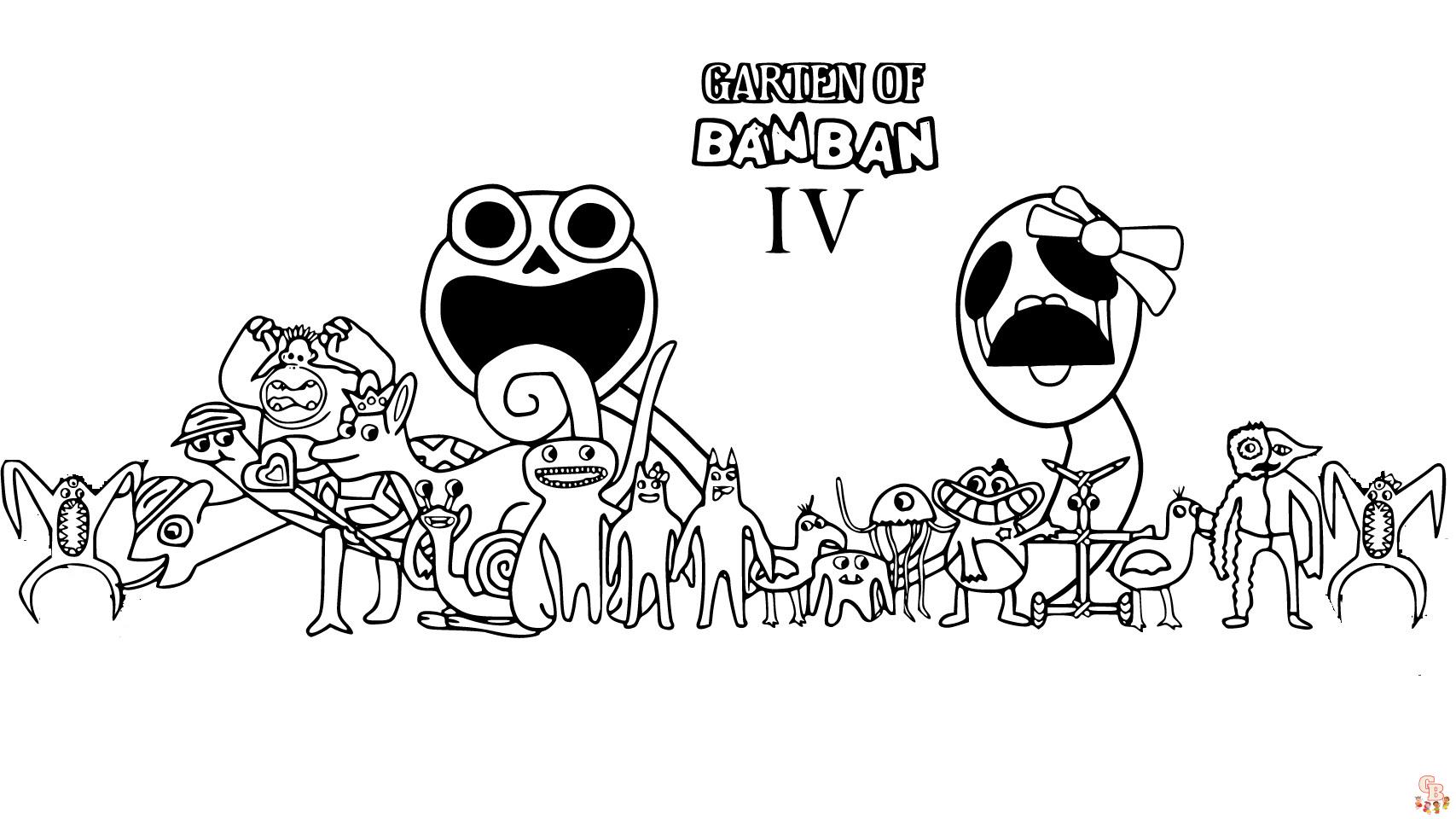 Garten of Banban Chapter 4 Coloring Pages