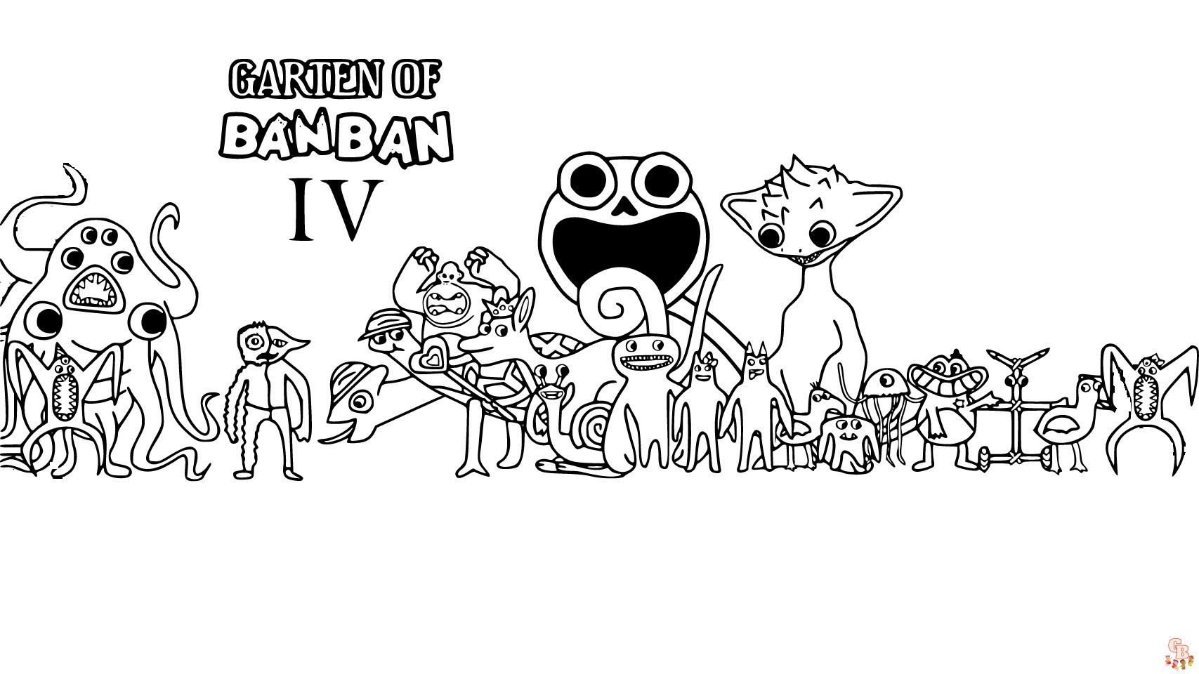Garten of Banban Chapter 4 Coloring Pages