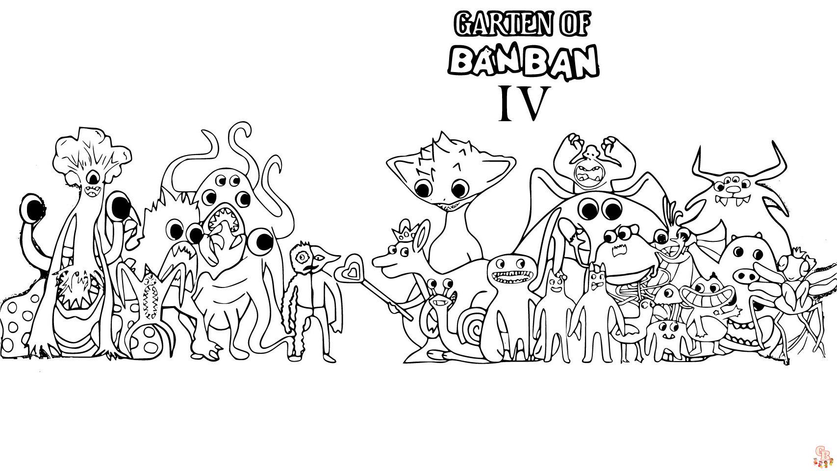 Desenhos para colorir Garten of Banban Capítulo 4 - GBcoloring