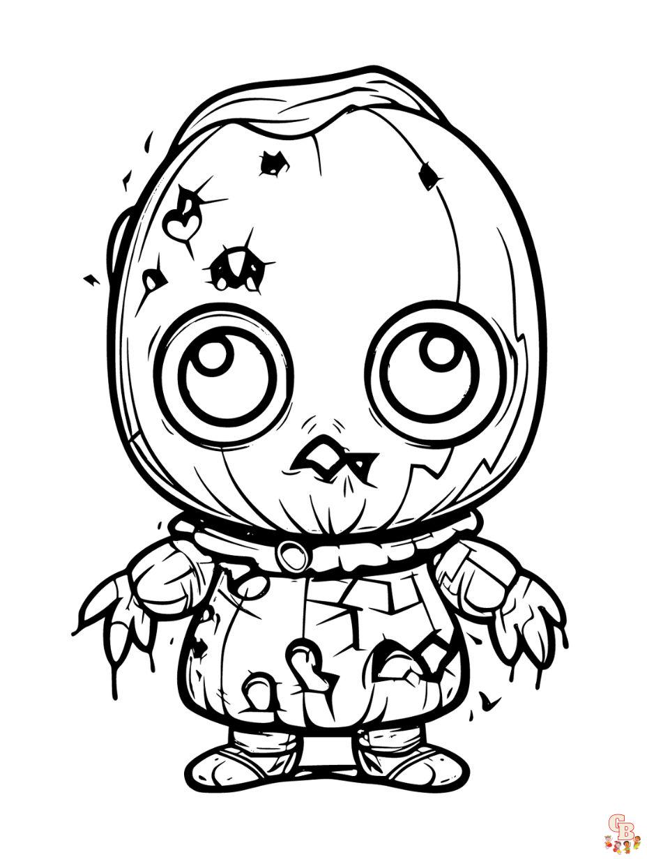 Horror coloring pages printable free