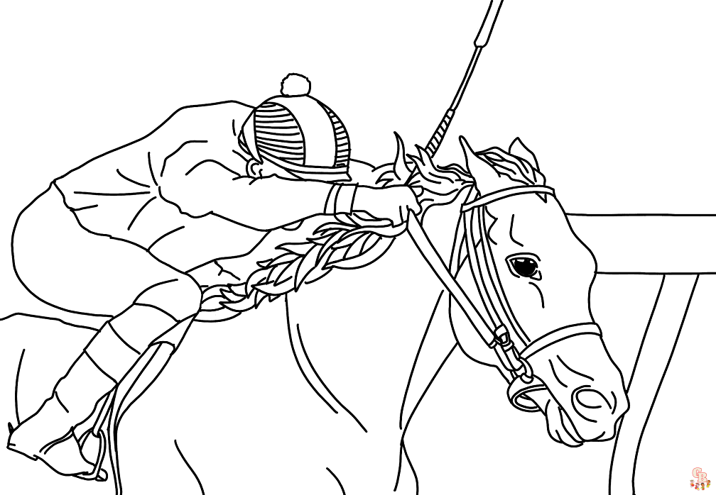 Kentucky Derby Coloring Pages 1 1