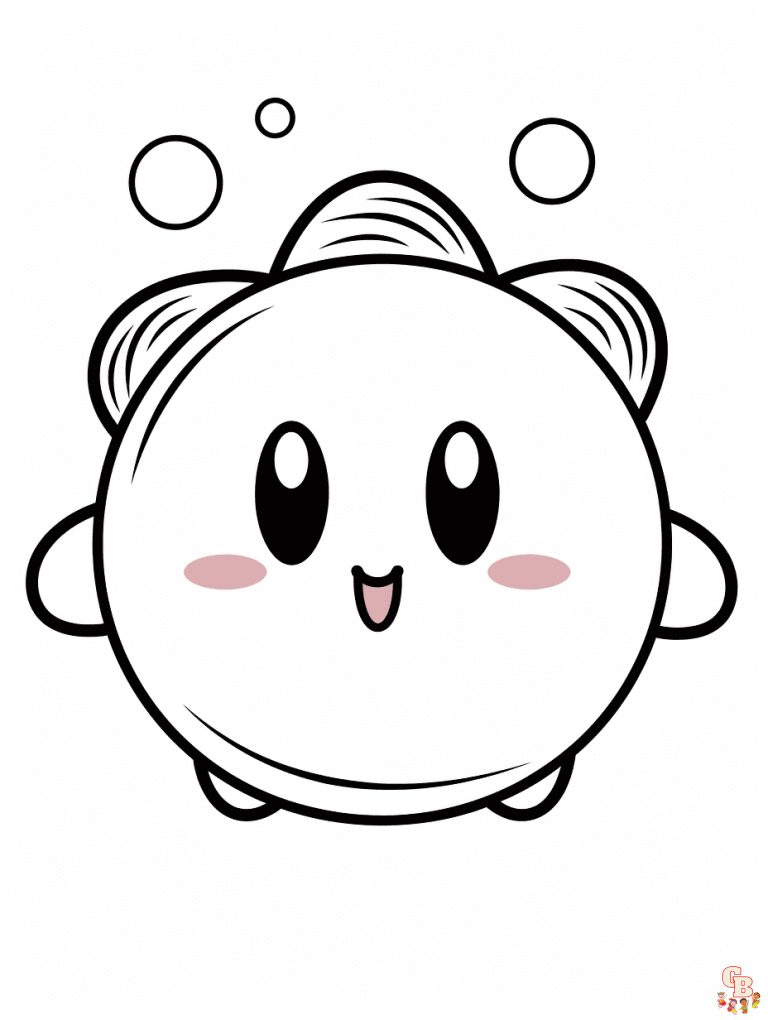 Kirby Coloring Pages - Printen & Free - GBcoloring