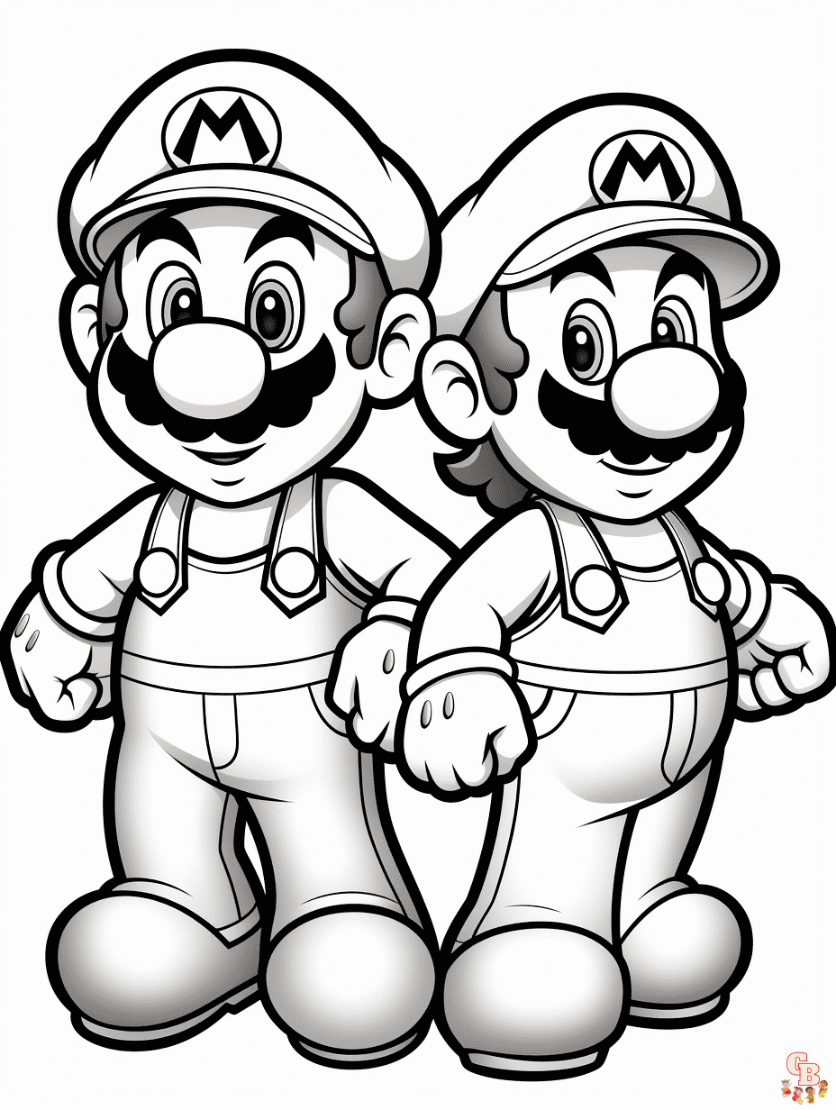 Baby Mario Characters Coloring Pages
