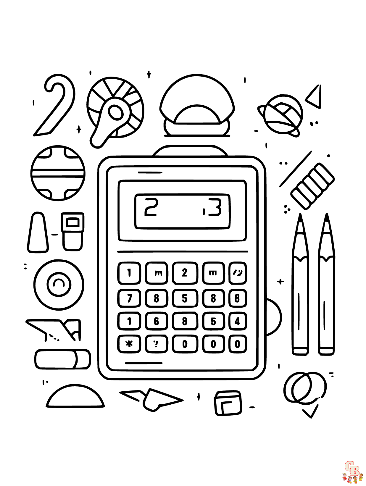 Math Coloring Pages to print 1