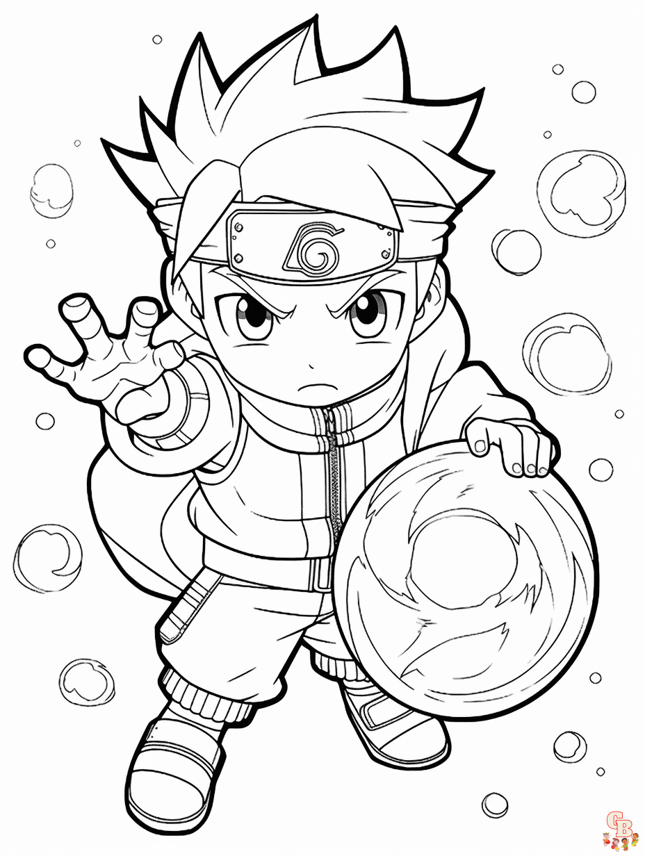 Naruto coloring pages free
